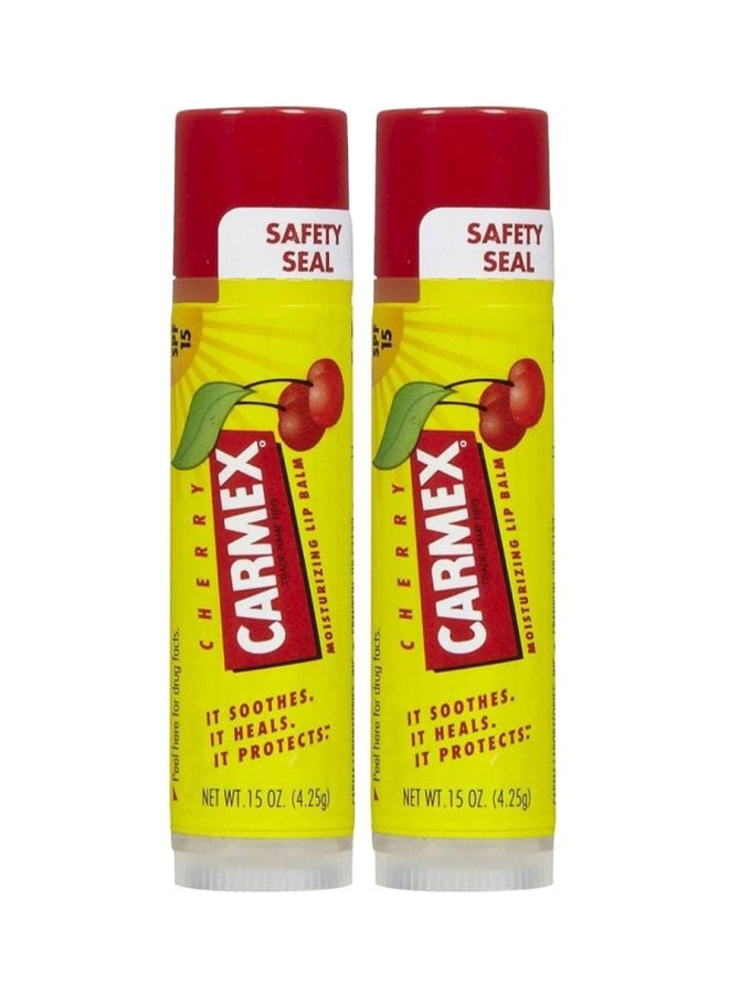CARMEX Pack Of 2 Cherry Flavour Lip Balm Stick 4.25grams - Image 1