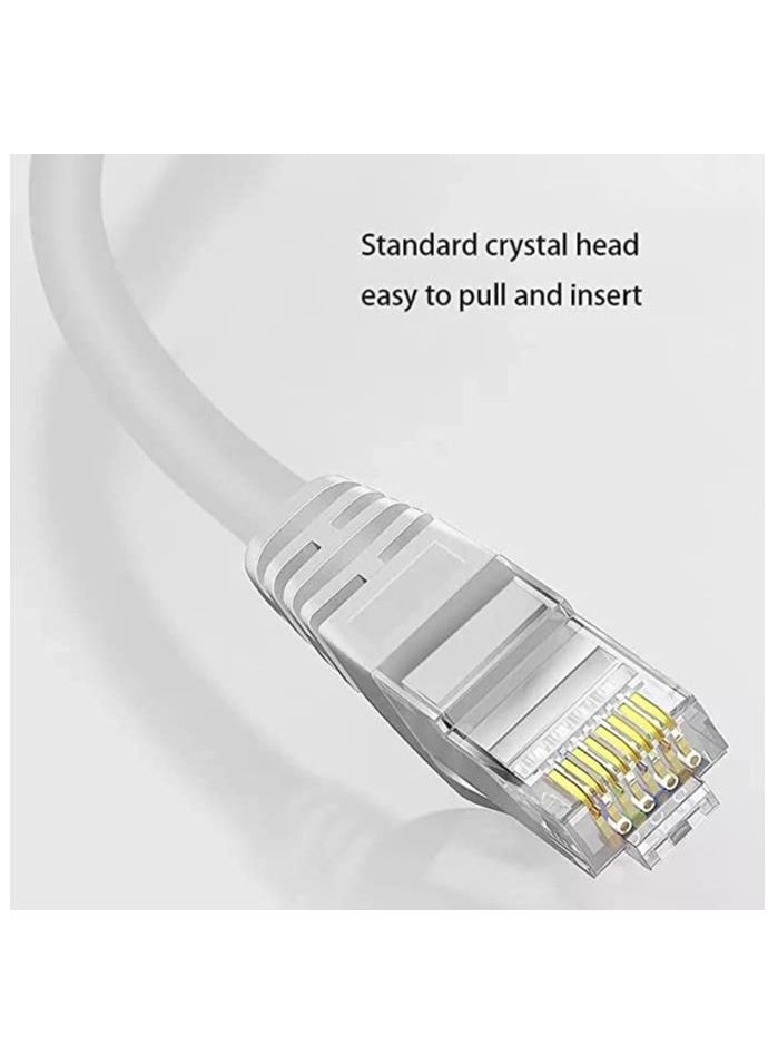 LEDIN - High Speed(15M/49.2 Feet) RJ45 Cat 6 Ethernet Patch Cable LAN Cable Compatible for PS4 PS3 Nintendo Switch Raspberry Pi 4 Smart TV Computer Modem Router Gray - Image 1