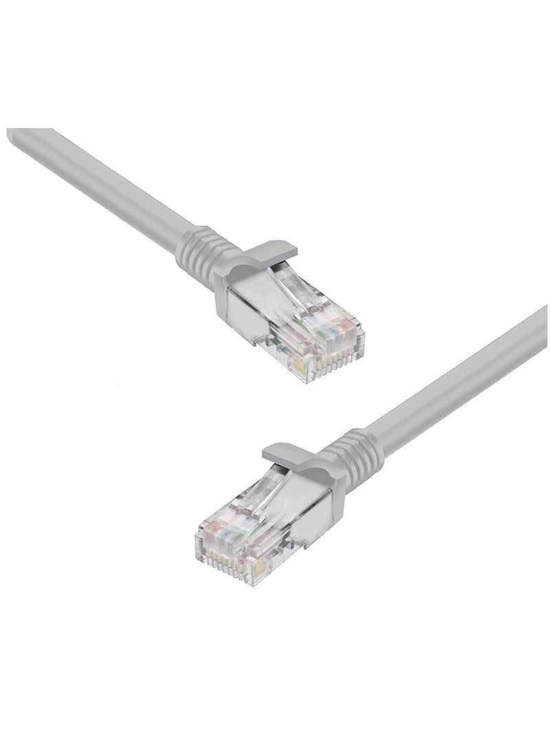 LEDIN - High Speed(15M/49.2 Feet) RJ45 Cat 6 Ethernet Patch Cable LAN Cable Compatible for PS4 PS3 Nintendo Switch Raspberry Pi 4 Smart TV Computer Modem Router Gray - Image 1