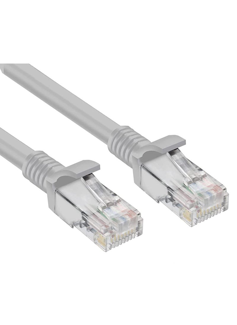 LEDIN - High Speed(15M/49.2 Feet) RJ45 Cat 6 Ethernet Patch Cable LAN Cable Compatible for PS4 PS3 Nintendo Switch Raspberry Pi 4 Smart TV Computer Modem Router Gray - Image 1
