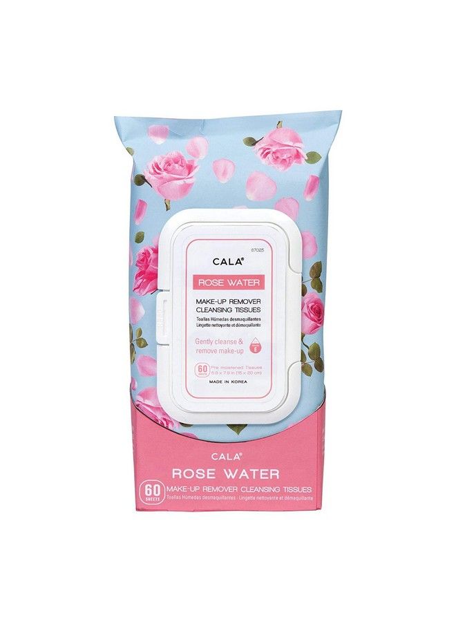 CALA Rose Water Makeup Remover Cleansing Tissues 60 Count 60 Count - Image 1