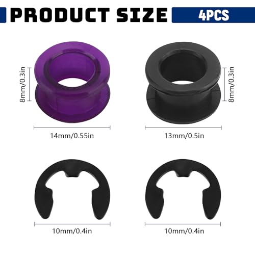 vvag 2PCS Shift Cable Bushing with 2PCS Clips,Shifter Cable Bushing Compatible with Saturn Toyota Pontiac Jeep Chevrolet,Shift Linkage Bush Repair Tool Kit Replace 33835-08010 33820-02370 - Image 2