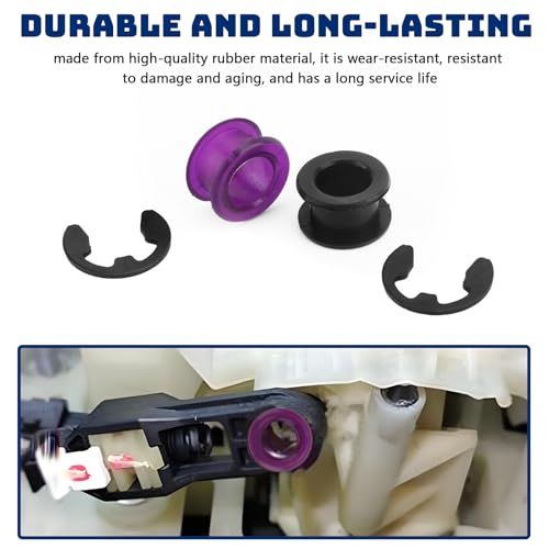 vvag 2PCS Shift Cable Bushing with 2PCS Clips,Shifter Cable Bushing Compatible with Saturn Toyota Pontiac Jeep Chevrolet,Shift Linkage Bush Repair Tool Kit Replace 33835-08010 33820-02370 - Image 4