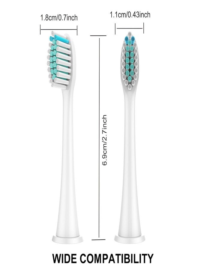 KLEVOR Replacement Toothbrush Heads for Philips Sonicare – 8 Count – Individually Wrapped & Protective Travel Cap – Compatible with DiamondClean, FlexCare, ProtectiveClean, Series 2/3 and More - Image 2