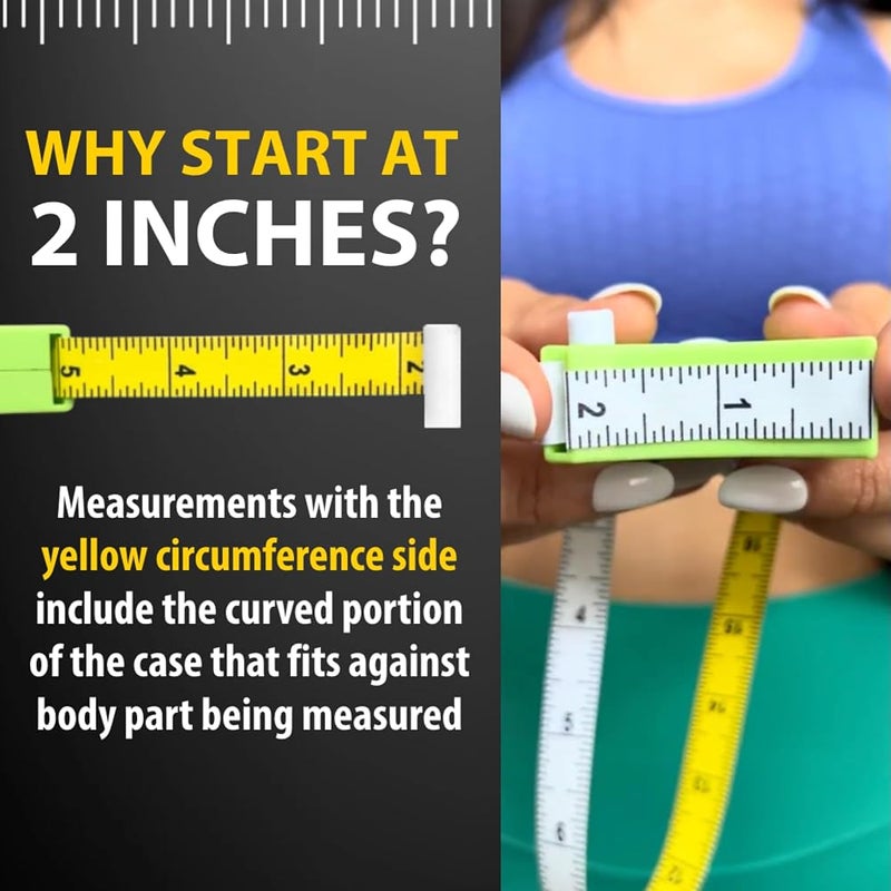 PERFECT MEASURING TAPE Body Measure - Retractable for Body: Waist, Hip, Bust, Arms, and More! 80 inch (White) - Image 4