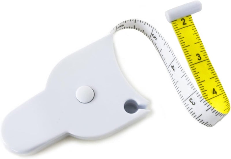 PERFECT MEASURING TAPE Body Measure - Retractable for Body: Waist, Hip, Bust, Arms, and More! 80 inch (White) - Image 1