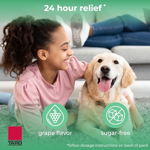 Taro Children's Allergy Medicine, Sugar Free Grape Flavor, Cetirizine Kids Antihistamine Oral Solution Syrup for Indoor & Outdoor Allergy Relief, 24-Hour Symptom Relief, 4 fl oz - Image 4