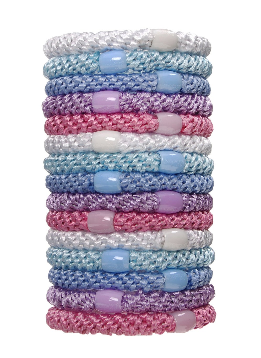 L. Erickson - L. Erickson Grab & Go Pony Tube - Pastel - 15 Pack Ponytail Holder Hair Ties - Image 1