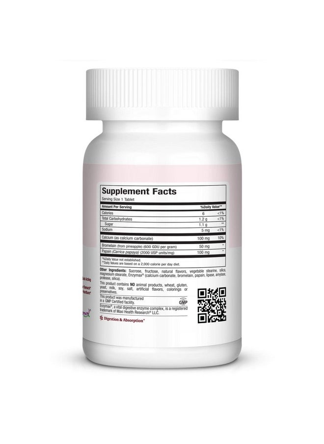 Maxi Health Chewable Digest Natural Digestive Enzymes Quick Acting 90 Chewies Kosher (Md)  - Image 3