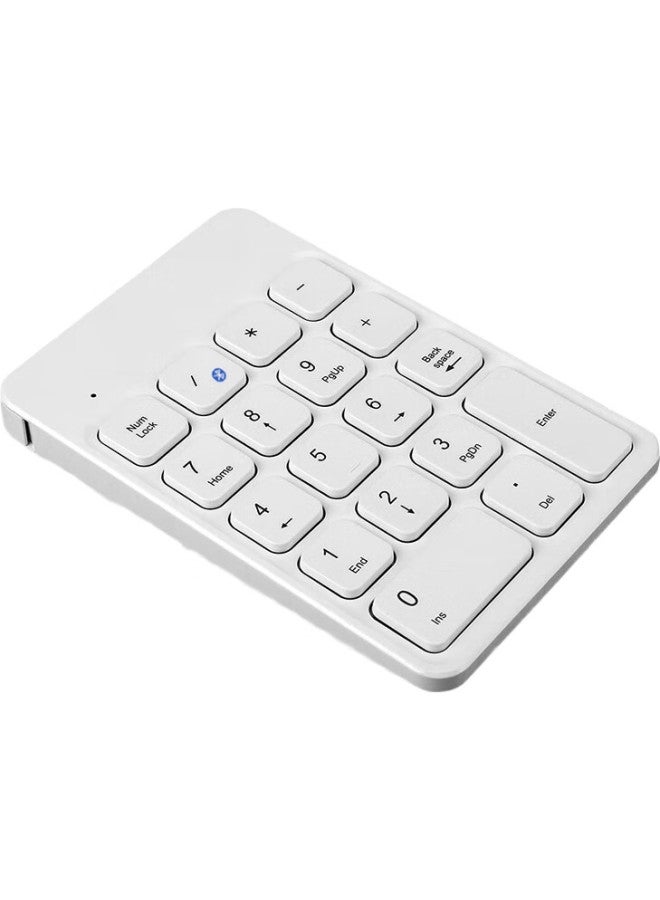 B.O.W Hangshi (Bow) Hb157 Wireless Bluetooth Digital Mini Keyboard, Mini Keyboard For Finance, Accounting, Cashier, And Securities, Rechargeable Bluetooth Keyboard, White - Image 3