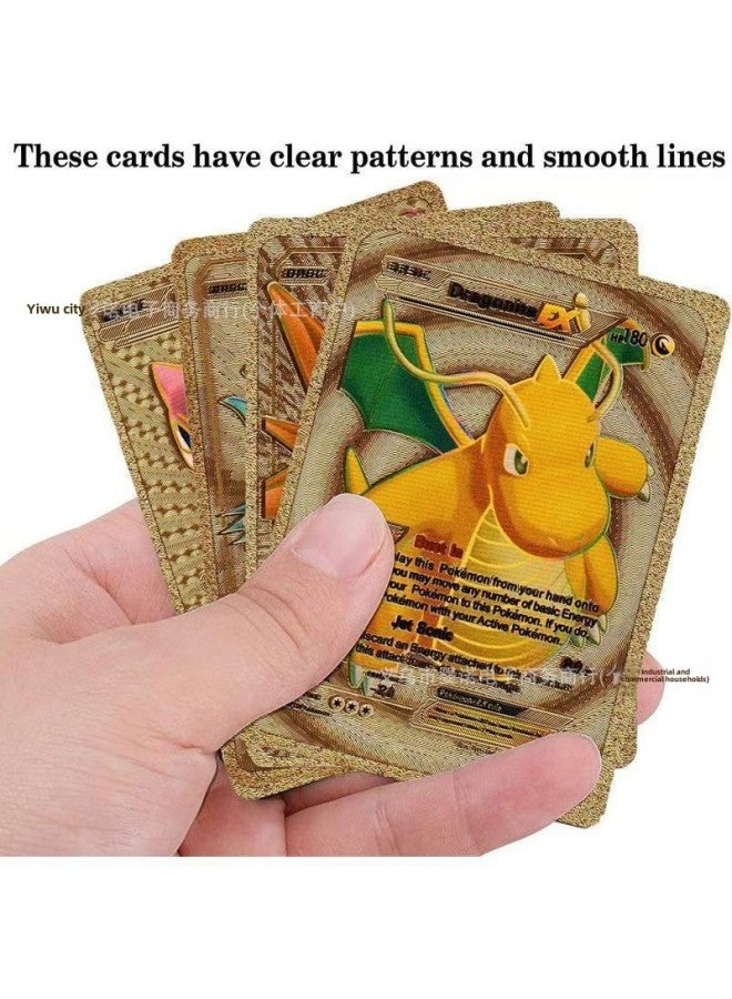 55 Baokemeng Gold Foil Card Pokemon Card Pokemon Pet Elf Table Game Collection-Color:English 55 Black Pictures  - Image 3