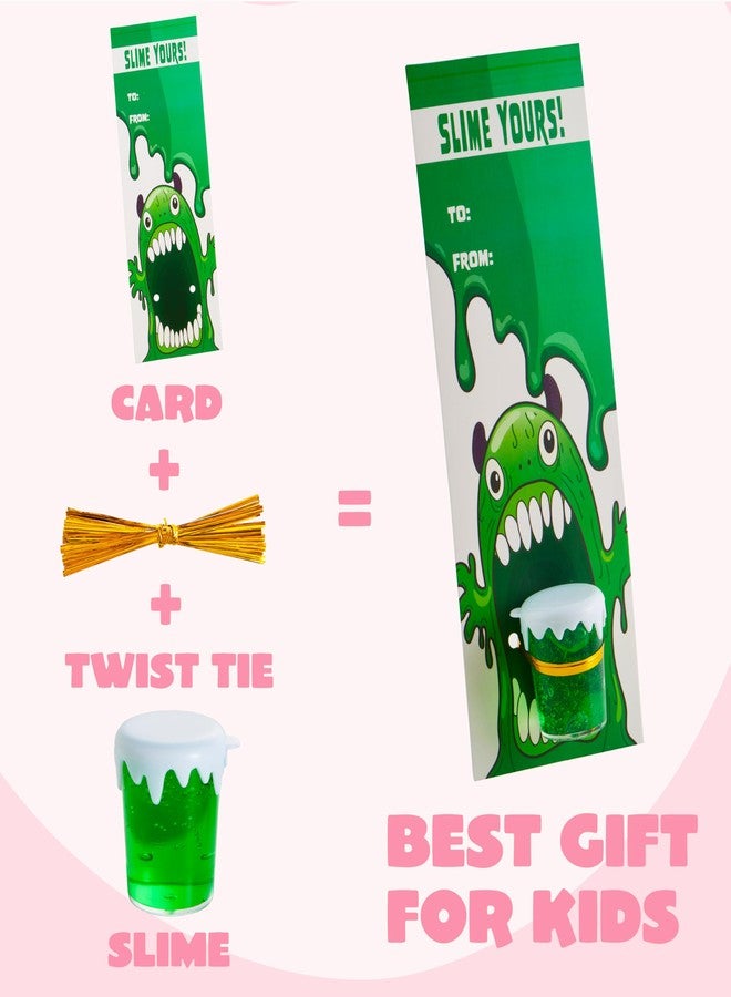 JOYIN 28 PCS Valentines Day Gifts Cards for Kids with Slime Stress Relief Fidget Toy for Classroom Exchange Cards Prize and Valentine's Party Favor - Image 4