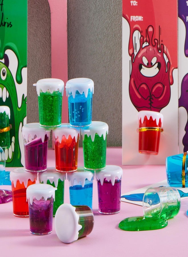 JOYIN 28 PCS Valentines Day Gifts Cards for Kids with Slime Stress Relief Fidget Toy for Classroom Exchange Cards Prize and Valentine's Party Favor - Image 2