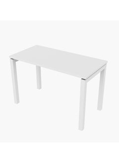 RIGID Steel Computer Desk with Wooden Top White 200x245x50cm  - Image 4