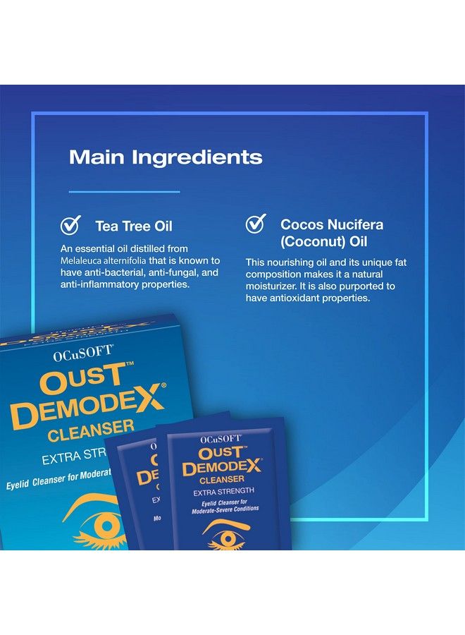 OCuSOFT Oust Demodex Cleanser Premoistened Pads 30Ct - Image 4