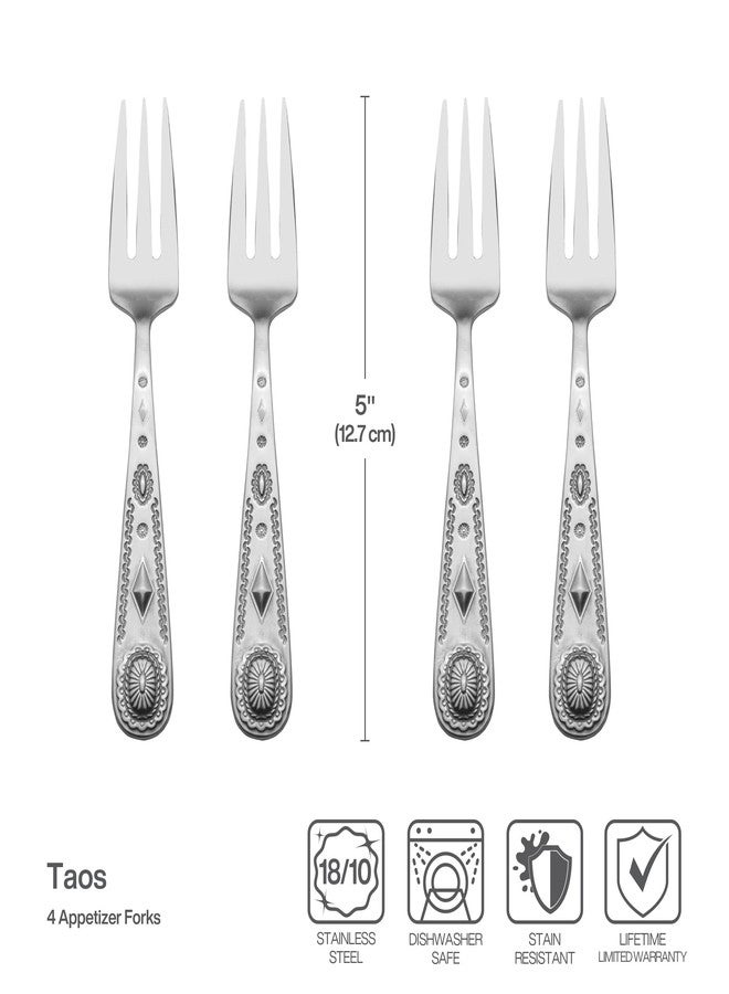 Wallace Taos 18.10 Appetizer Forks, Set of 4 - Image 2