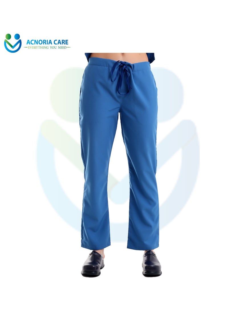 ACNORIA CARE Women's Medical Scrubs Consisting Of Two Pieces Blouse And Pants 25% Viscose 75% Polyester Blue Color - Size L - From Acnoria Care - Image 4