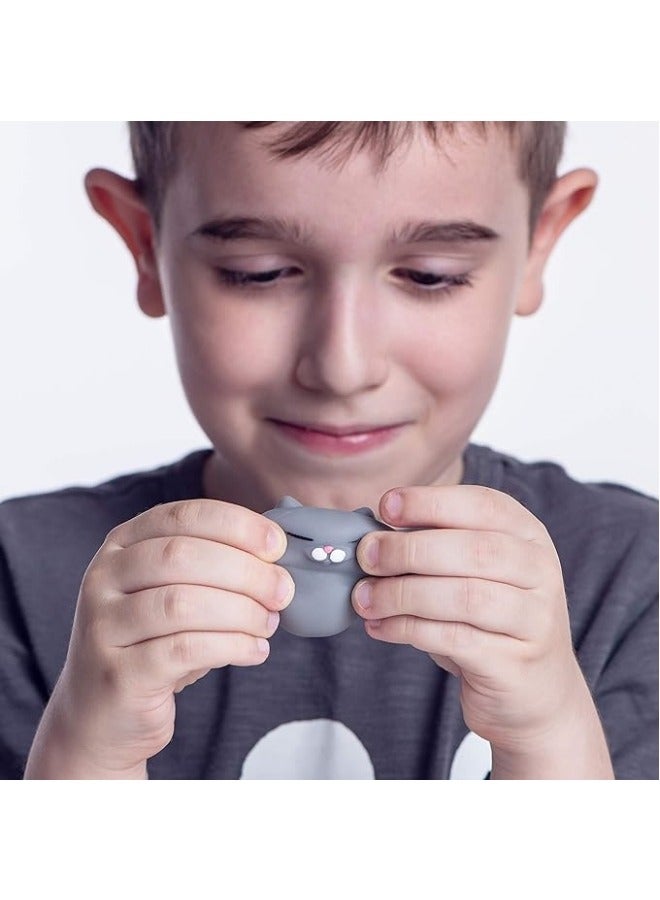 general Squishy Cat Set - 2 Soft Silicone Kawaii Kitties, Top Stress Relief Sensory Gift 2024, Unique Kids & Adults Valentines Day Idea for Him & Her, Best Teenage Girl, Teen Boy & Tween Present - Image 2