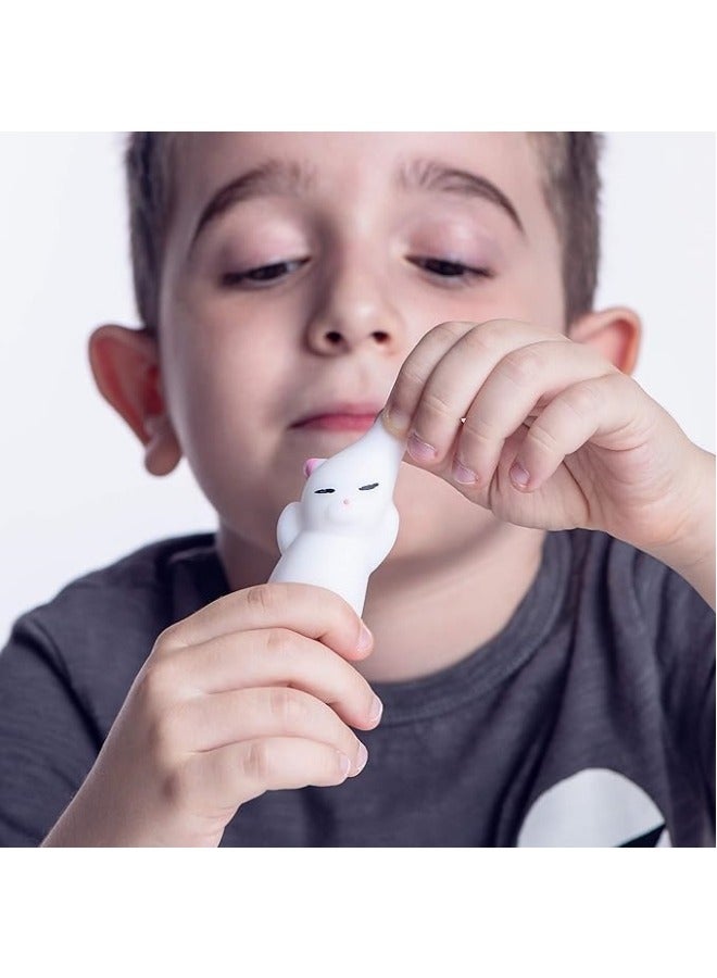 general Squishy Cat Set - 2 Soft Silicone Kawaii Kitties, Top Stress Relief Sensory Gift 2024, Unique Kids & Adults Valentines Day Idea for Him & Her, Best Teenage Girl, Teen Boy & Tween Present - Image 3