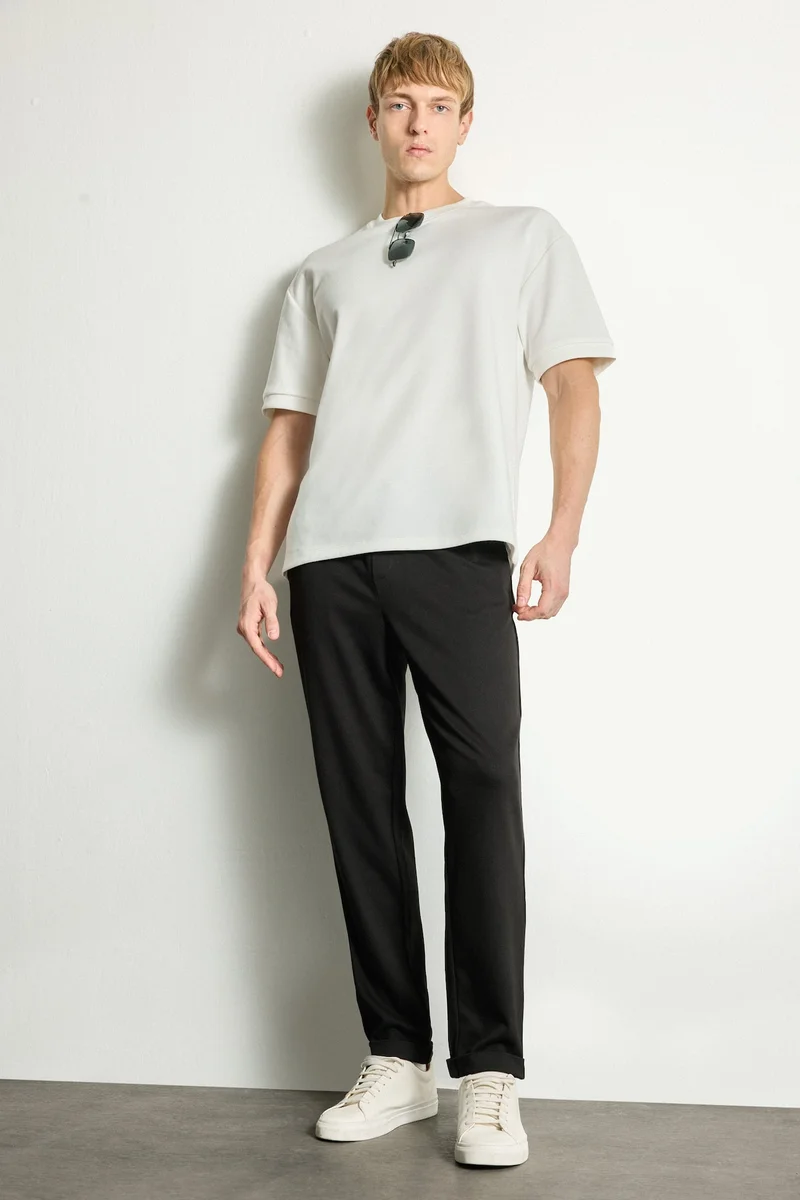 Defacto  Tailored Fit Double Hem Trousers for Men | Best Price UAE