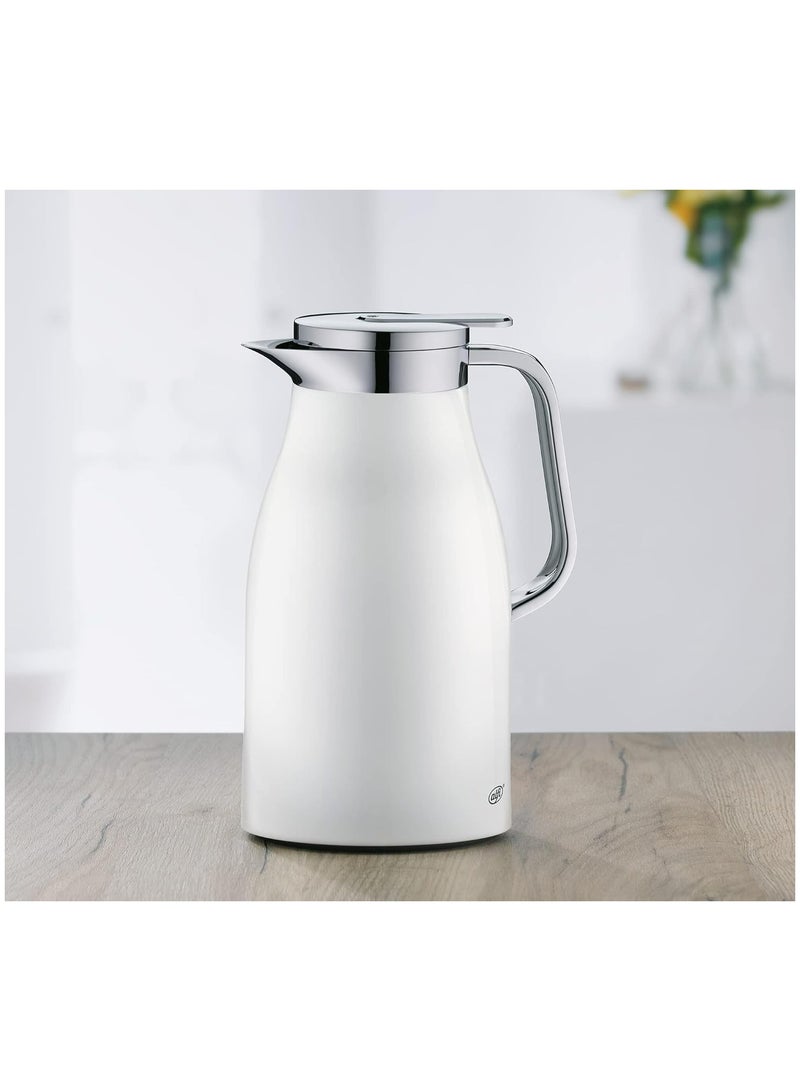 Alfi Skyline Tea Flask Coco White 1L Chrome - Image 2