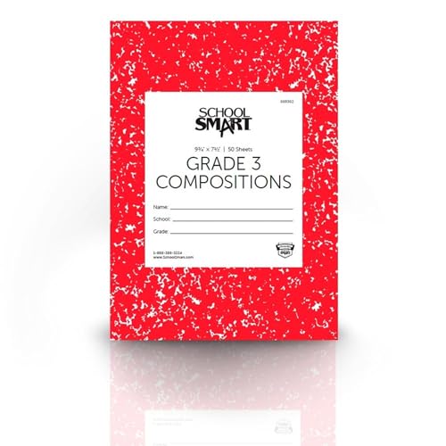 School Smart Skip-A-Line Composition Books - Grade 3, 50 sheets, Red - Image 5
