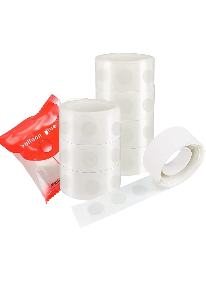 erorex 800Pcs Point Dots Balloon Glue Easy Removable Adhesive Point Tape 8 Rolls Double Sided Dots Stickers For Craft Wedding Decoration… - Image 1