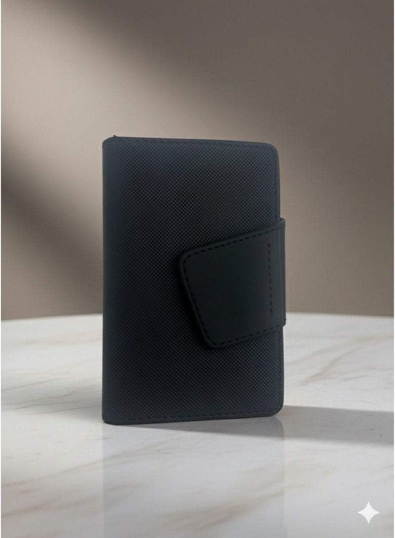 Black Leather Card Holder – Elegant, Slim & Durable Wallet for Everyday Use - Image 2