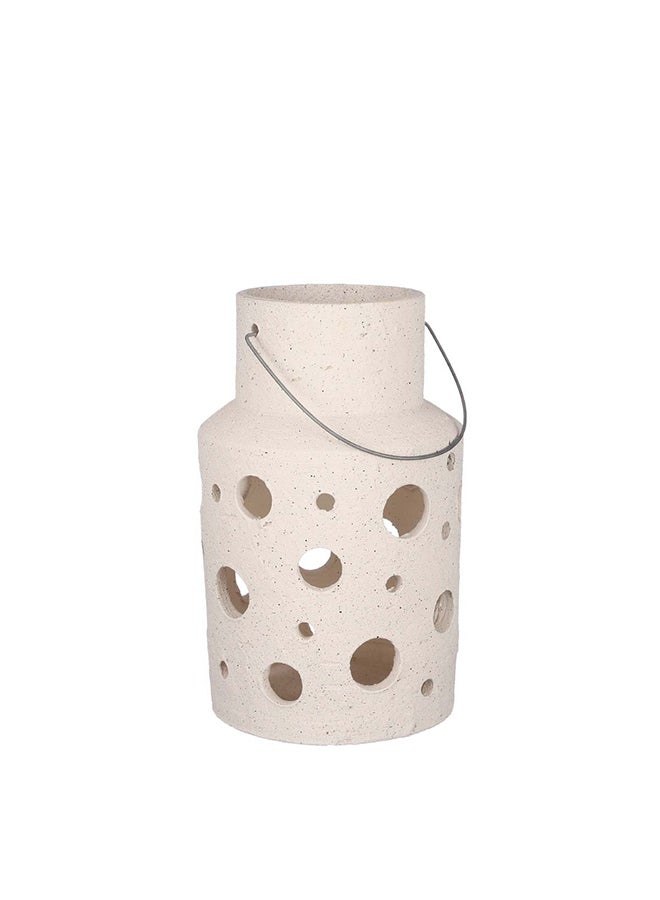 Suncoast Pietra Lantern Terracotta (M) - Beige  - Image 1