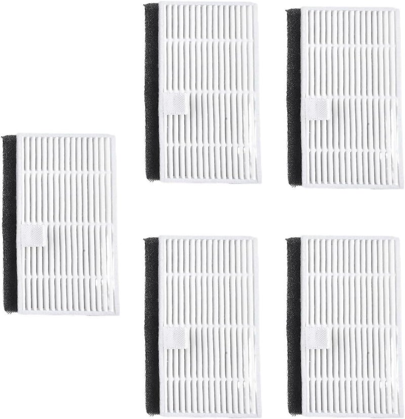 Replacement Filter Kit for Liectroux G7 Vacuum Cleaner, for AENO RC4S and EVOLUTION AIRO, 5-Pack Accessory Set, Plastic + Filter Paper, Black + White - Image 2