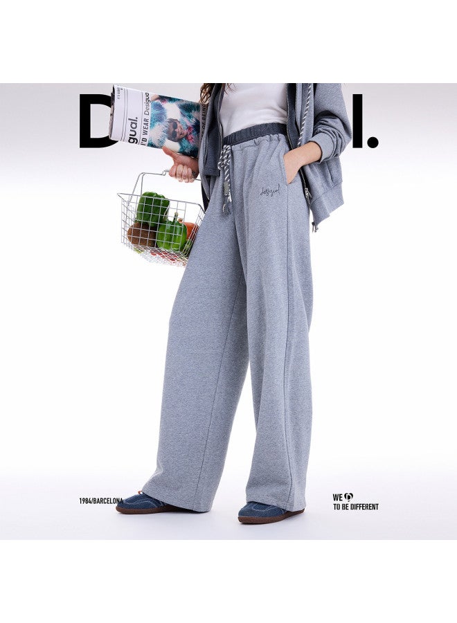 DESIGUAL 25 مجموعة جديدة لخريف/شتاء بنطلون نسائي كاجوال مزين بخطوط ملونة وحزام مزدوج - Image 4