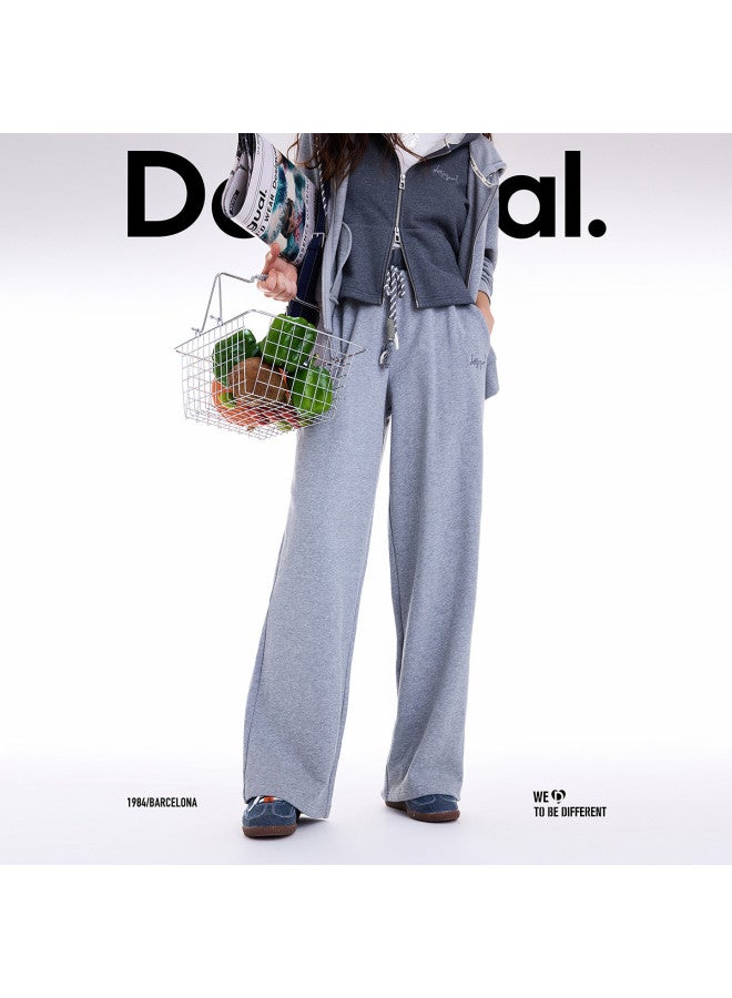 DESIGUAL 25 مجموعة جديدة لخريف/شتاء بنطلون نسائي كاجوال مزين بخطوط ملونة وحزام مزدوج - Image 2