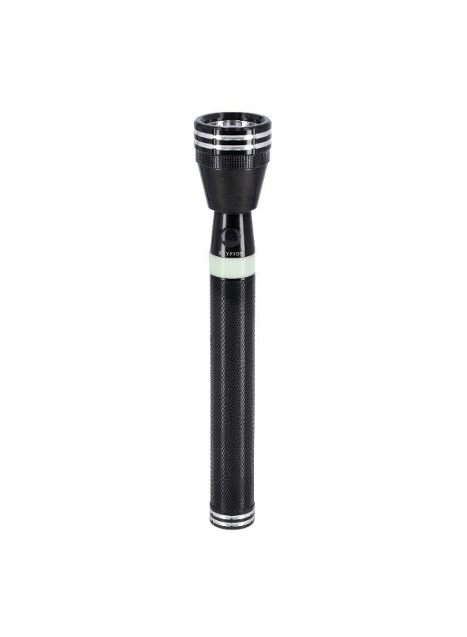 Krypton Rechargeable LED Flashlight KNFL5165 | Pack of 3 | Hyper Bright CREE LED | 3000m Long Range | 4 Hours Working | Aircraft Aluminium | Black - Image 4
