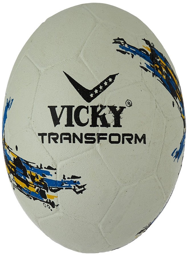 vickytransform Vicky Transform Argentina Football Rubber Moulded Stitched Butyl Bladders Soccer Ball for Seniors Beginners Recreational Training Matches - White, (Needle Included) - Image 2