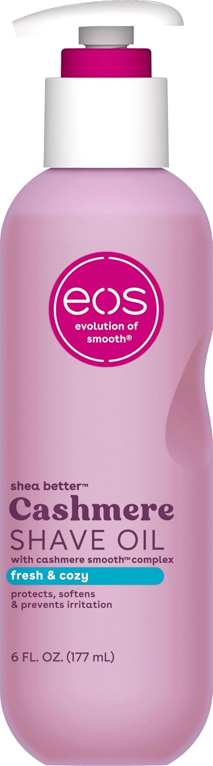 eos Cashmere Shave Oil Fresh  Cozy Soothing and Moisturizing Prevents Irritation and Razor Burn Entire Bikini AreaApproved 6 fl oz