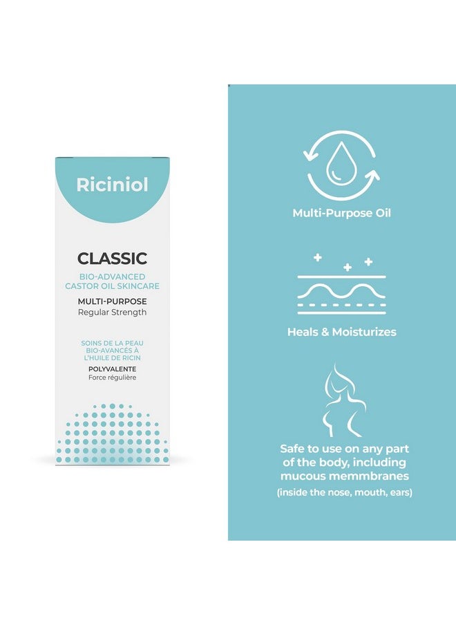 Riciniol - Classicmultipurpose Castor Oil For Body Face And Hair Bioadvanced Castor Oil Ointment With Vitamin C & E Pure & Natural Hypoallergenic Skincare And Hair Care (30 Mlpack Of 1) - Image 1