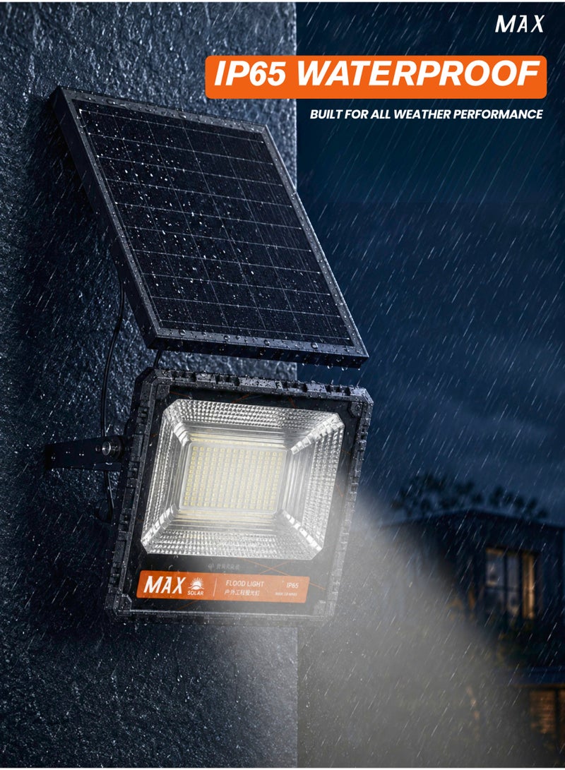Max 800W Solar High-Intensity LED Flood Light - IP65 Waterproof Outdoor Security Lamp with 18Ah LiFePO4 Battery & Dusk-to-Dawn Remote Control - Image 5