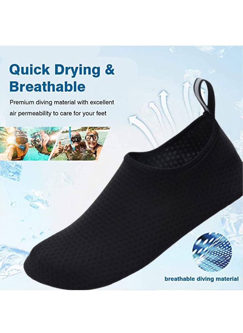 VUCATIN Water Shoes for Men Women Quick-Dry Aqua Socks Slip-on Beach Shoes Swimming Shoes Barefoot Yoga Socks for Sport Beach Swim Surf Yoga Exercise (C)  - Image 2