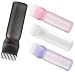 Amzlysdok 4PCS Root Comb Applicator Bottle 6ozHair Oil Applicator with Graduated Scale Hair Oiling Bottle Brush for Home or Salon Use4 Colors - Image 2