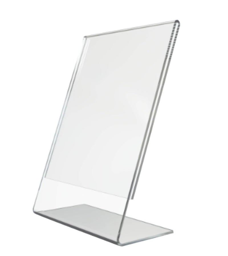 Sehgal Store A4 Acrylic Tent Card Holder Clear Acrylic Display Stand - Ideal for Photo Frames, Posters, and Art Prints - Sleek, Sturdy, and Versatile (3MM, Cell Cast) Pack Of 2 - Image 3