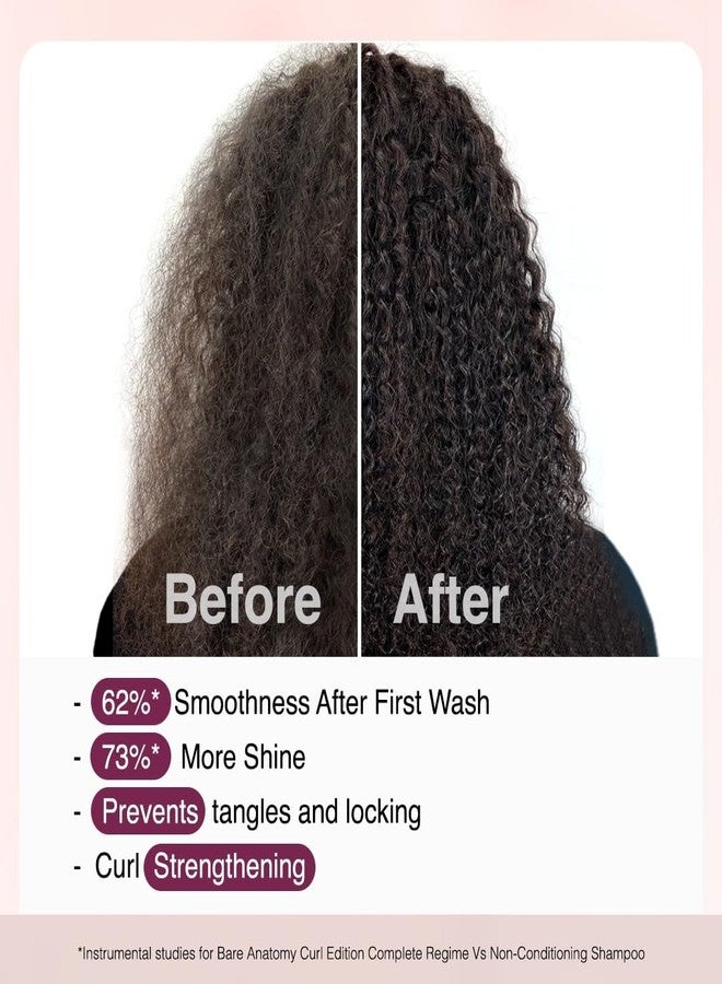 Bare Anatomy Curl Defining Shampoo + Curl Intensifying Leave In Conditioner Cream | Curl Retention & 2X Frizz Protection For 48 Hours | Sulphate & Paraben Free | Women & Men | 250 ml + 140ml - Image 4