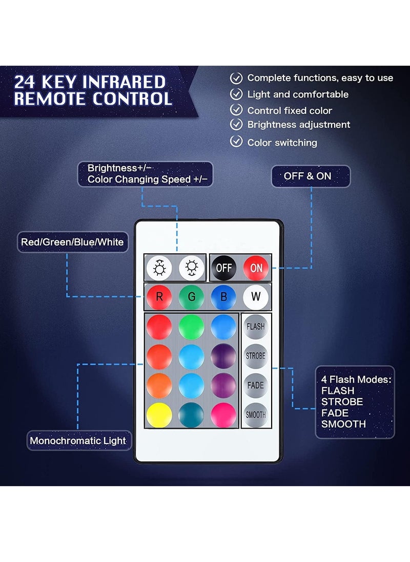Generic - 3D Night LED Light Lamp Bases Including 6 Light Display Stands 6 Clear Acrylic Sheets 6 Remote Controls 6 Charging Cables, Adjustable 16 Colors 4 Modes Acrylic Lamp Base 6 Sets Heart Style - Image 1