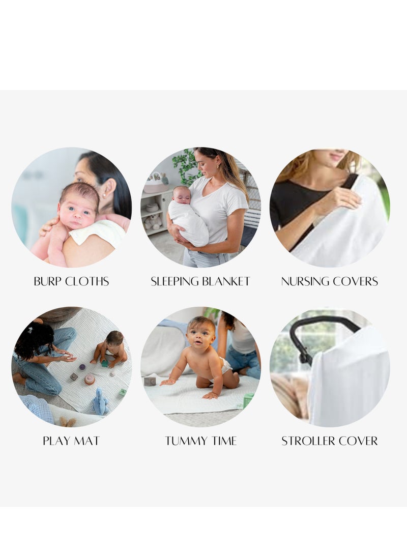 Joley Set of 3- Swaddle White - Image 4