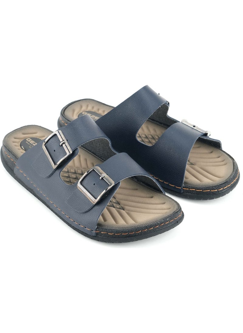 Men's Summer Artificial Leather Two Buckle Adjustable Comfortable Sole Daily Slippers - pzsku/ZC26CCB9E794C0C6C2EEDZ/45/_/1741617197/7f7b06a6-771b-41a3-bcbd-480647e3b769