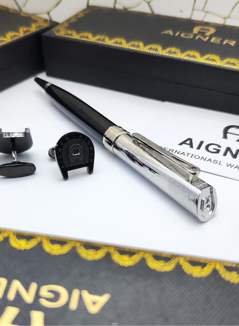 Luxury men's pen with cufflinks by AIGNER