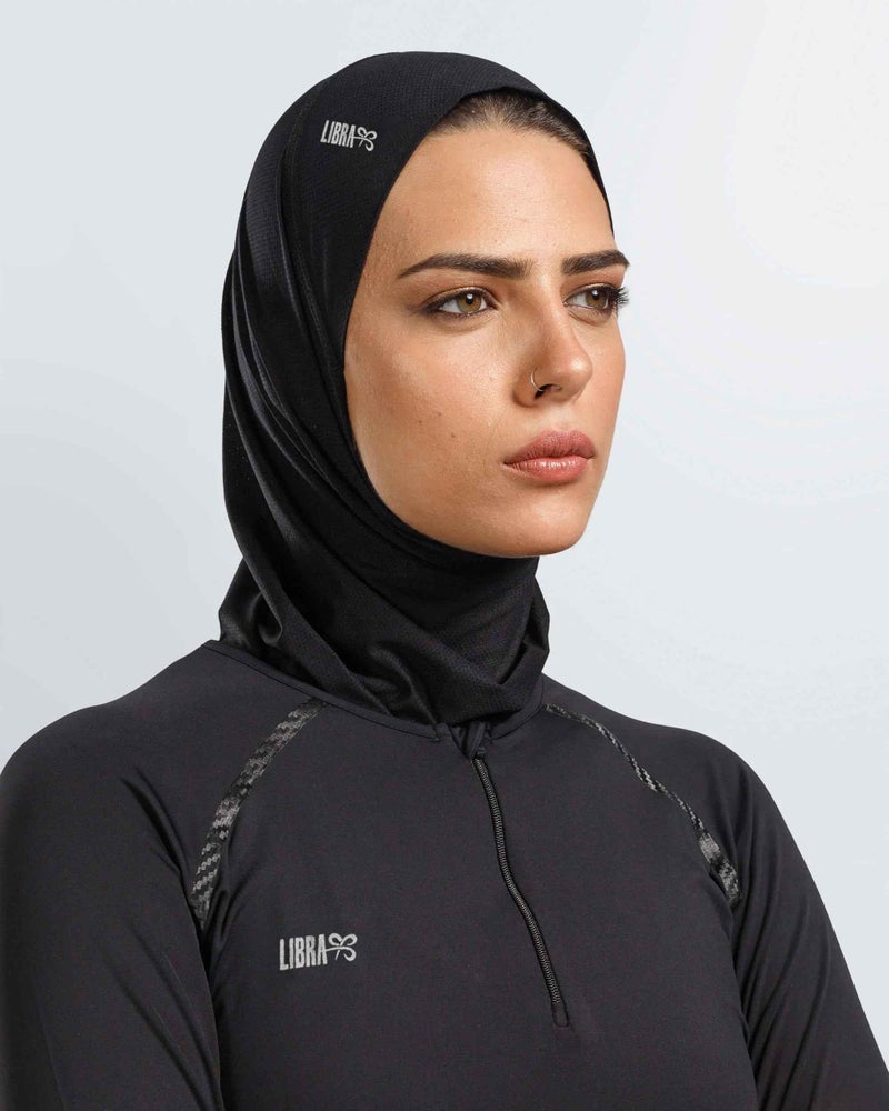 Libra Sport Hijab Light - Black - Image 2