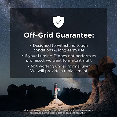 LuminAID فوانيس لومن إيد الشمسية للتخييم - مصباح LED قابل للنفخ مثالي للتخييم، المشي، السفر والمزيد - ضوء طوارئ لانقطاع الكهرباء، الأعاصير، مجموعات البقاء - كما تم عرضه في برنامج شارك تانك - Image 5