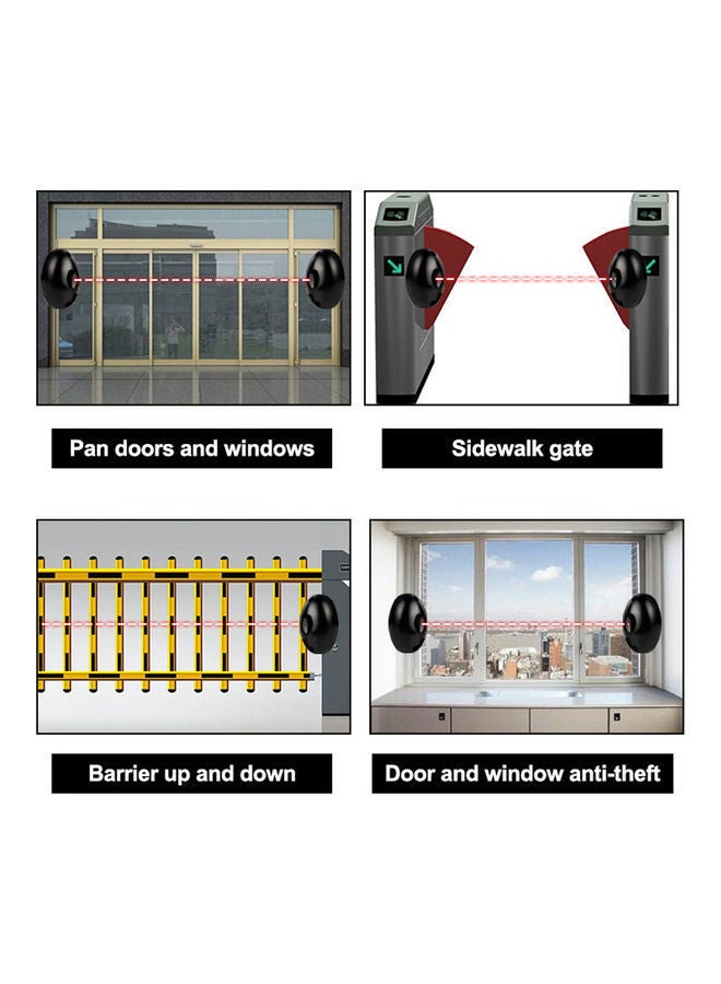 NIBEMINENT Single Infrared Beam Sensors Black - Image 4