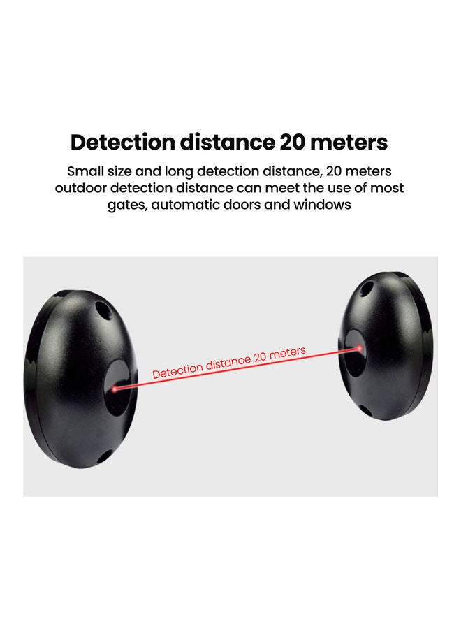 NIBEMINENT Single Infrared Beam Sensors Black - Image 2