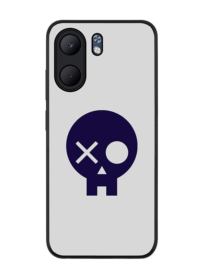 Stylizedd For Oppo A5x 5G / A5x 4G Case,Slim fit Camera Protection, Shockproof Thin Phone cover  - Skull Patch